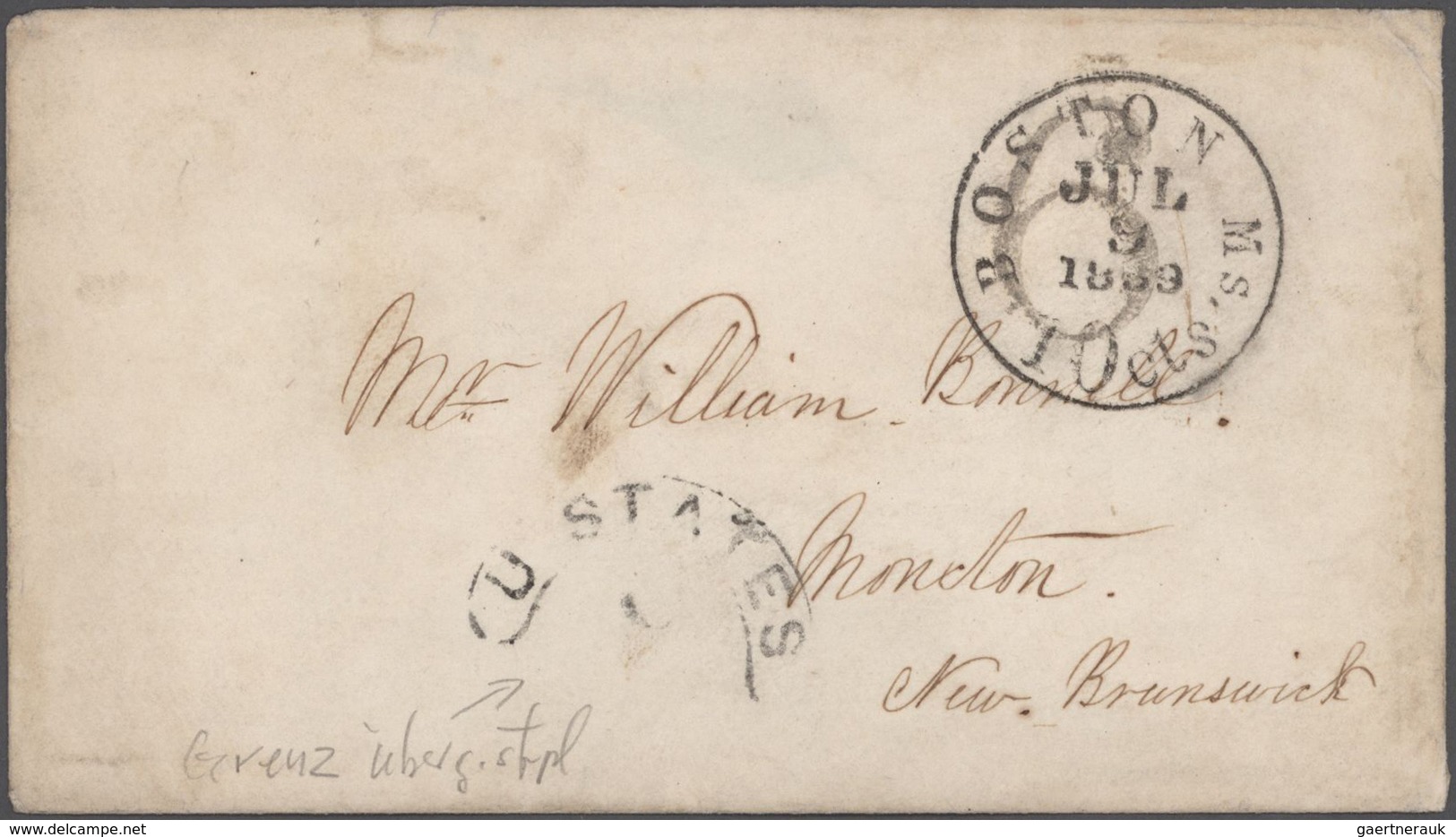 Vereinigte Staaten Von Amerika: 1834/1900 Album With Ca. 70 Covers (many Prefilatelic Letters) And U - Briefe U. Dokumente