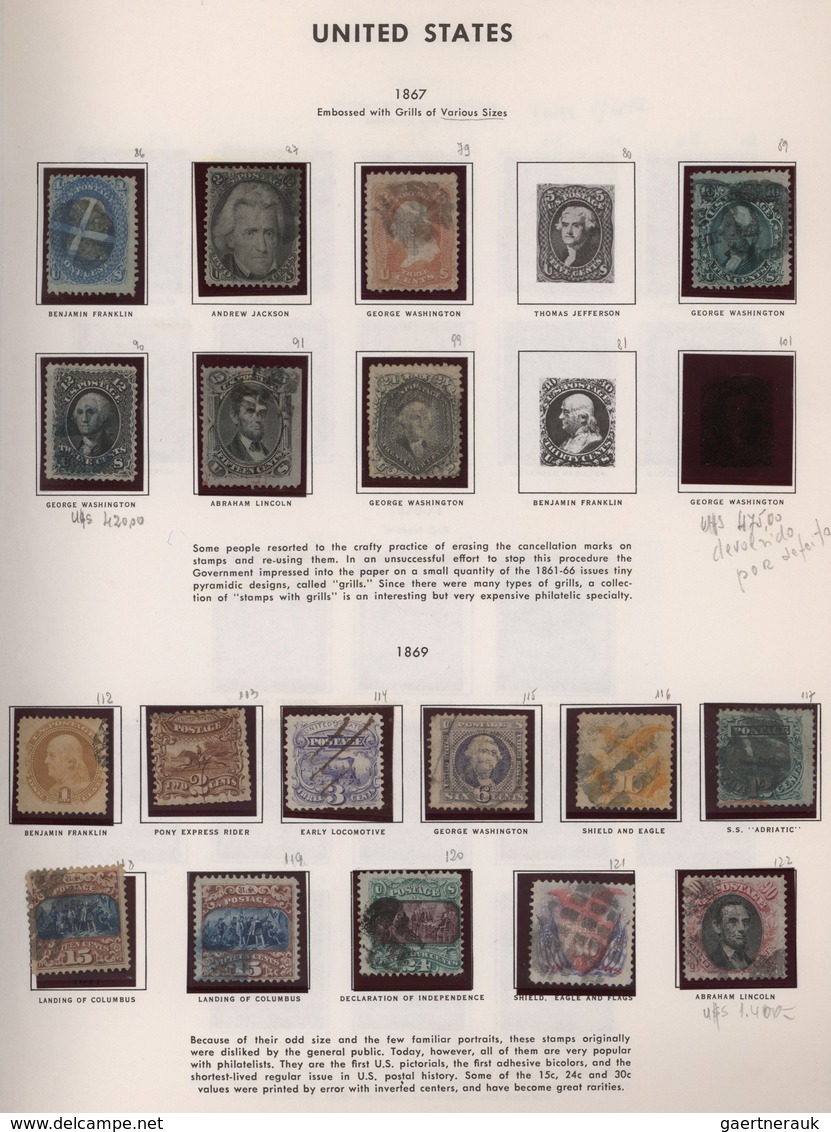 Vereinigte Staaten Von Amerika: 1847-1999, Gemischt Angelegte Sehr Gut Besetzte Sammlung In Zwei Bän - Briefe U. Dokumente