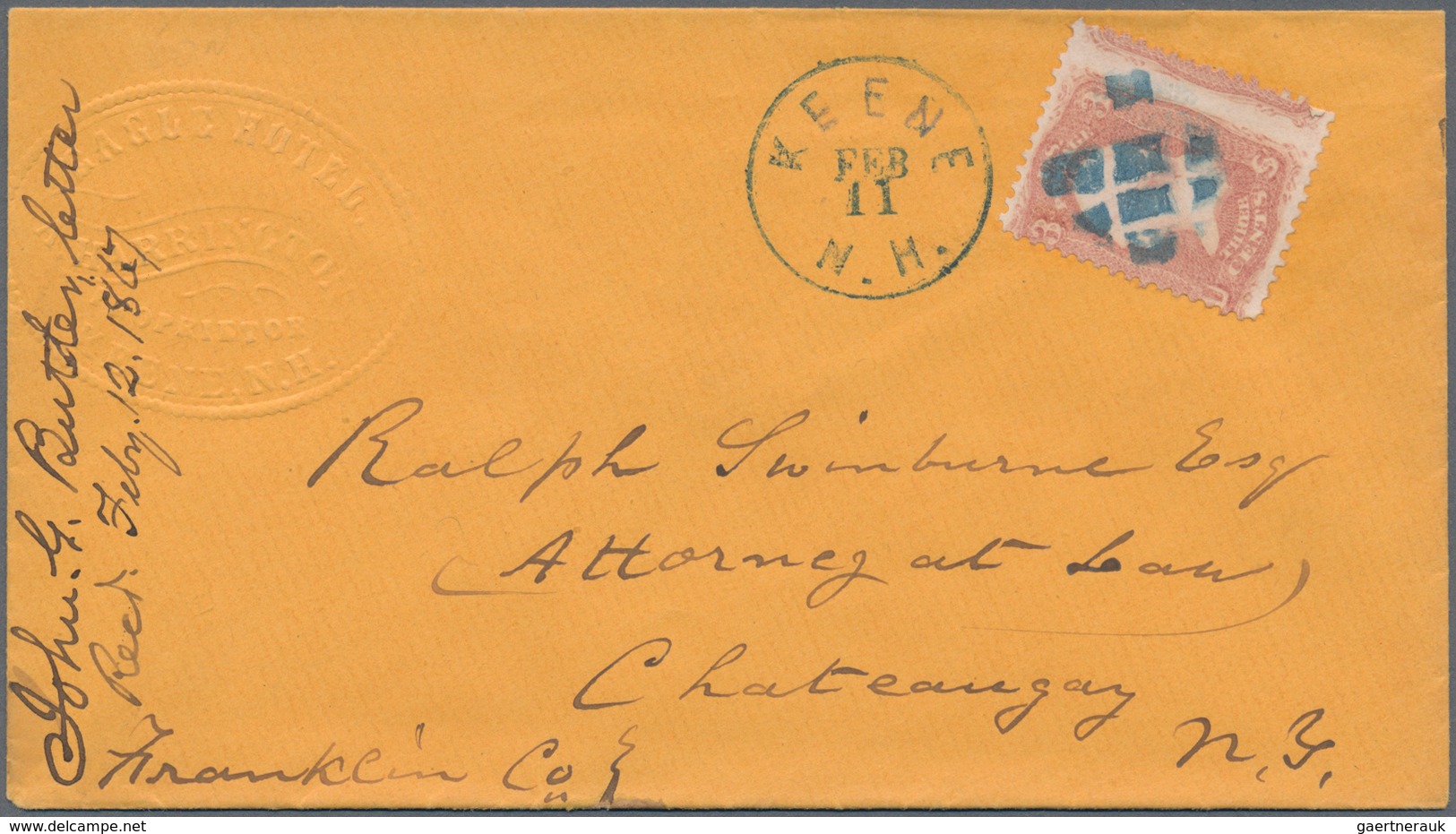 Vereinigte Staaten von Amerika: 1850/1950 (ca.), holding of more than 200 covers/cards/stationeries,