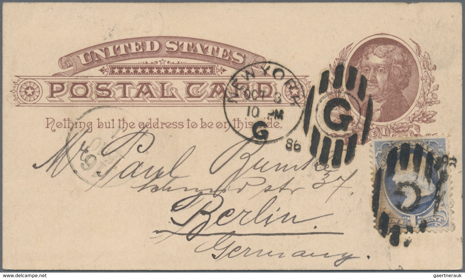 Vereinigte Staaten von Amerika: 1850/1950 (ca.), holding of more than 200 covers/cards/stationeries,