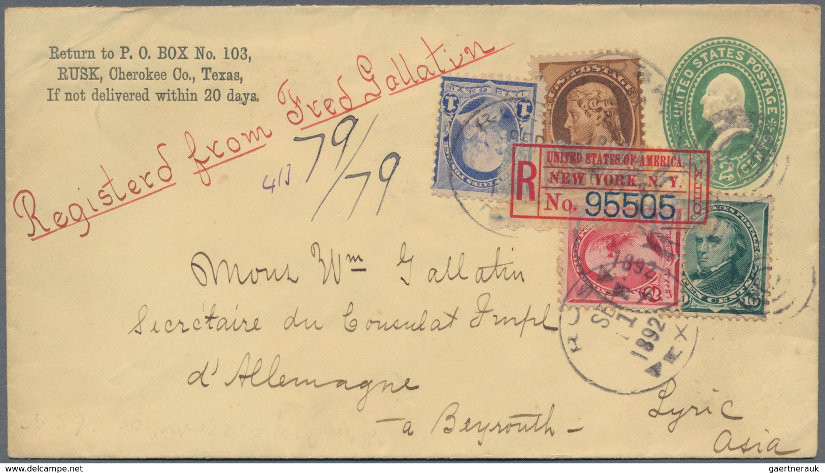 Vereinigte Staaten Von Amerika: 1853-80 Mail To Overseas: Small Collection Of Eight Covers And Four - Briefe U. Dokumente