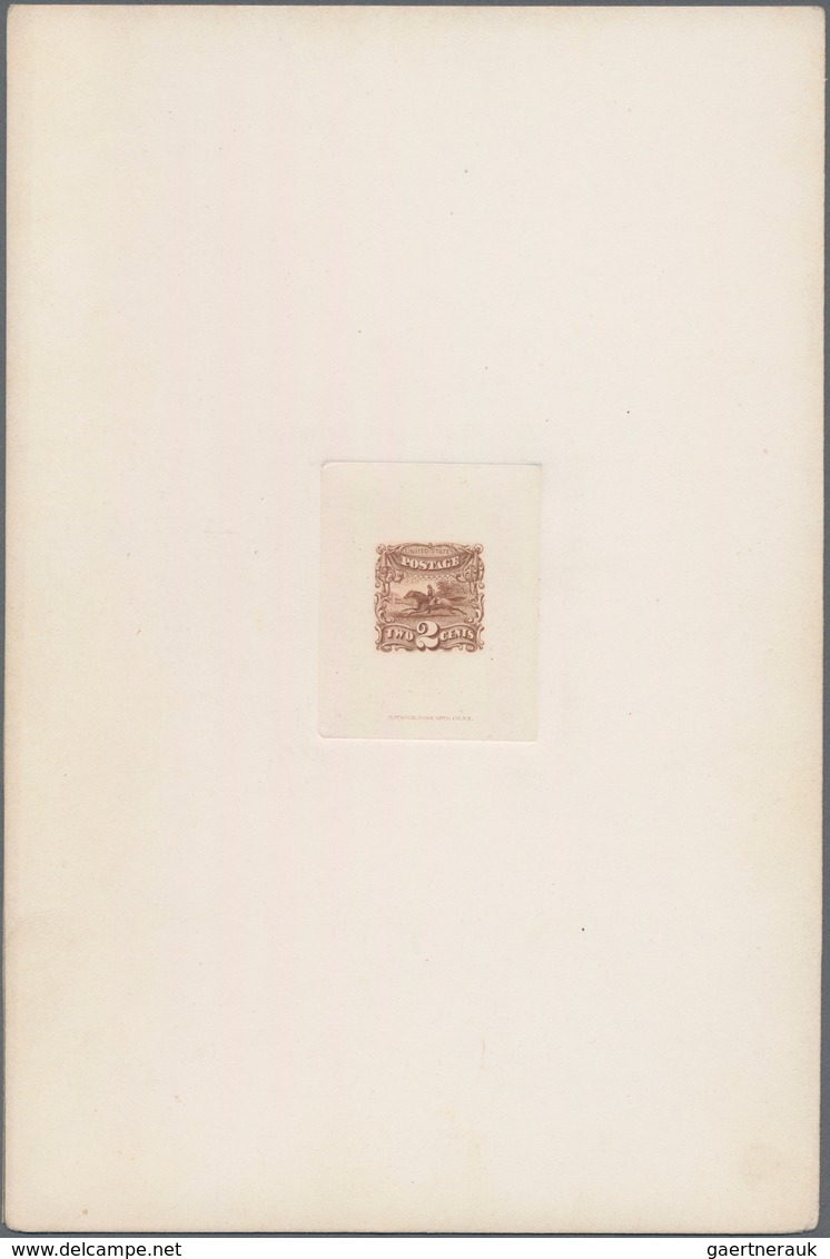 Vereinigte Staaten Von Amerika: 1869, Defintives "Pictorials", 1c.-90c., Complete Set Of Ten "NATION - Briefe U. Dokumente