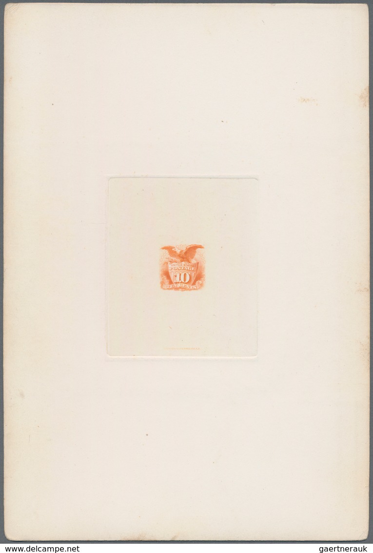 Vereinigte Staaten Von Amerika: 1869, Defintives "Pictorials", 1c.-90c., Complete Set Of Ten "NATION - Briefe U. Dokumente