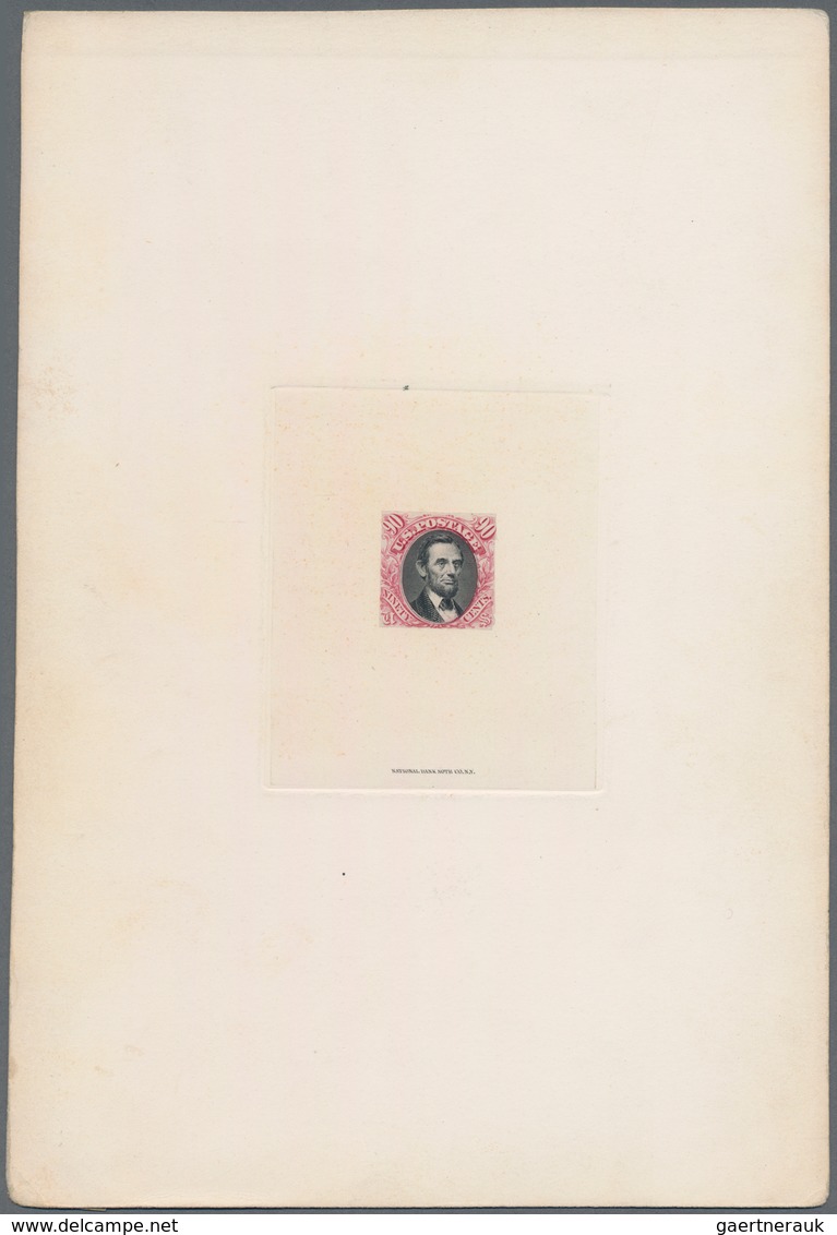 Vereinigte Staaten von Amerika: 1869, Defintives "Pictorials", 1c.-90c., complete set of ten "NATION