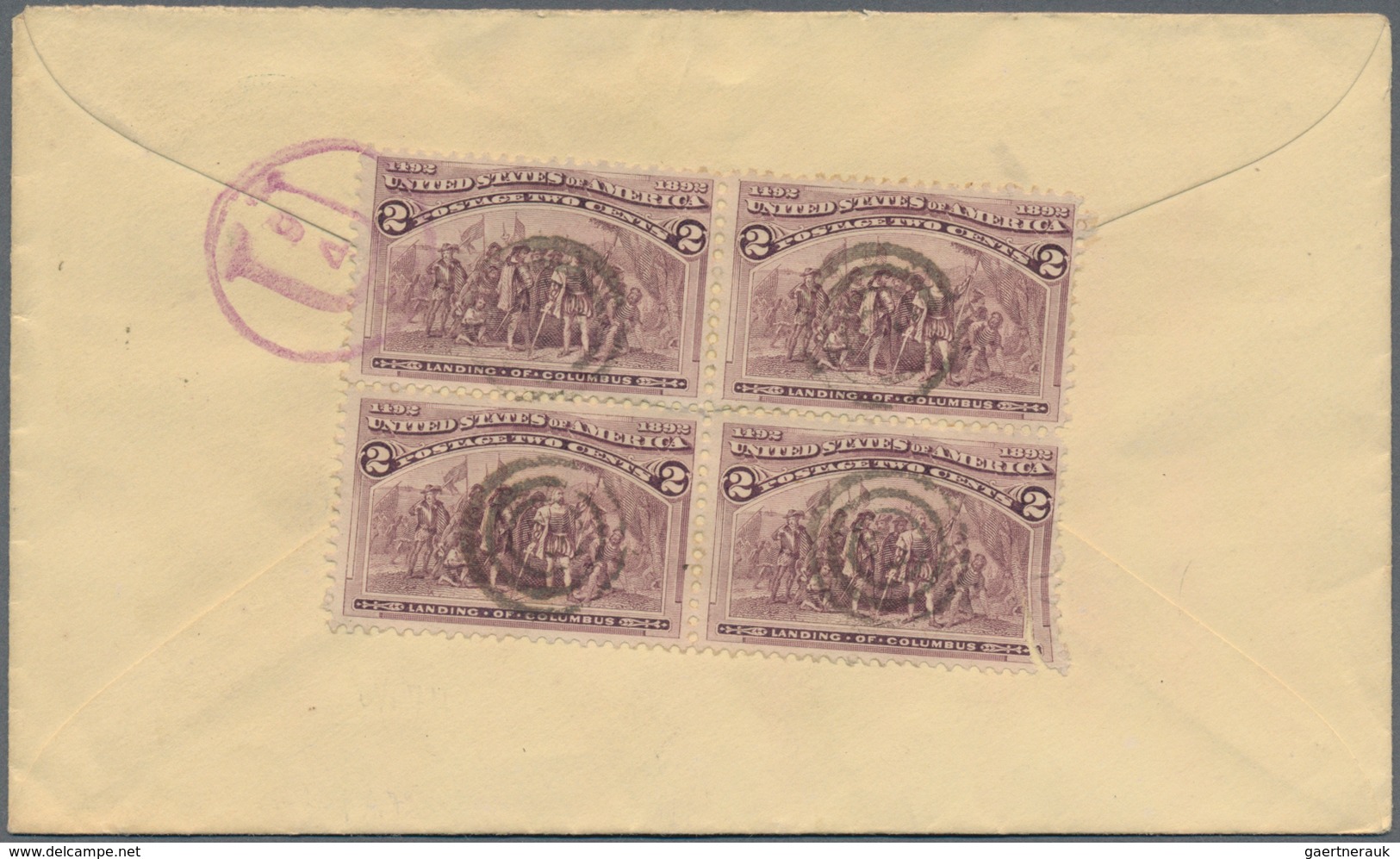 Vereinigte Staaten Von Amerika: 1893 'Columbus': Four Postal Stationery Envelopes Plus Two Covers Al - Lettres & Documents