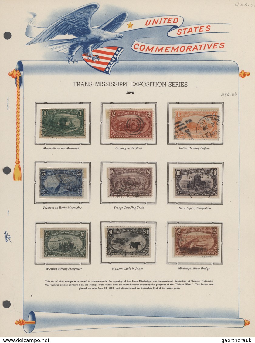 Vereinigte Staaten Von Amerika: 1893-1943, Gemischt Angelegte Sammlung Mit Kolumbus, Omaha Und Zeppe - Lettres & Documents