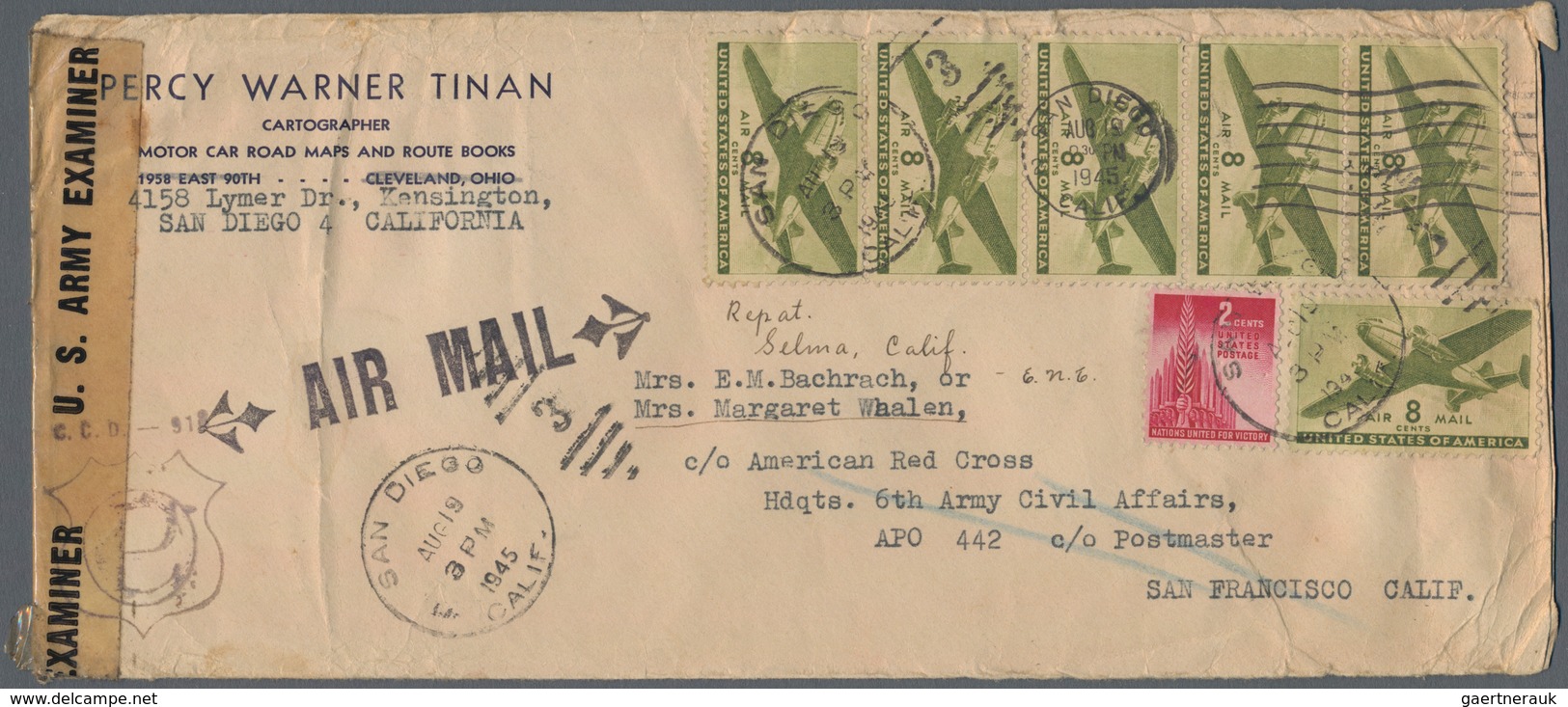 Vereinigte Staaten Von Amerika: 1928/73, Accumulation Of Approx. 120 Covers And Used/CTO-used Postal - Lettres & Documents