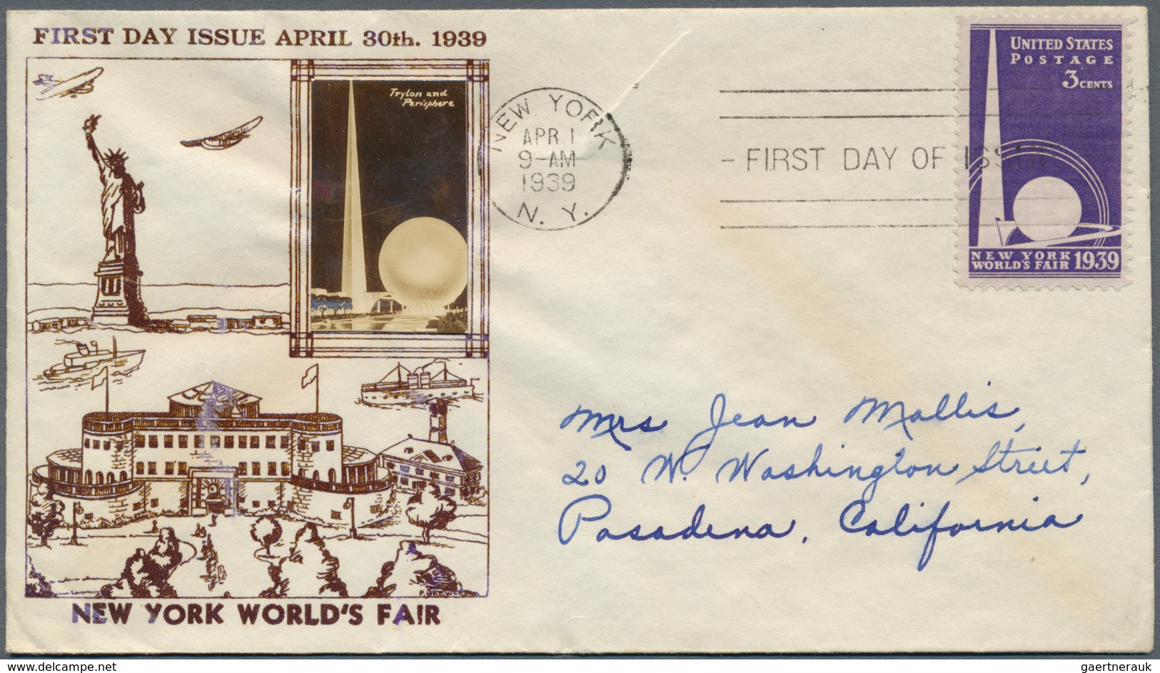 Vereinigte Staaten Von Amerika: 1939, NEW YORK WORLD'S FAIR, Lot Of 51 Only Different FDC Concening - Lettres & Documents