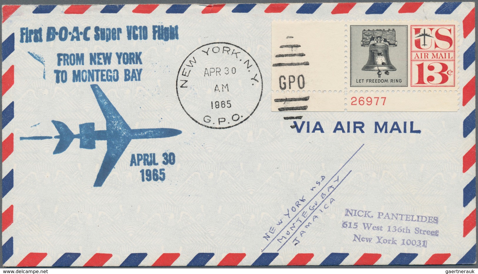 Vereinigte Staaten Von Amerika: 1959/67 Collection With About 175 Airmail Covers (Jet Airmail/ Jet C - Lettres & Documents