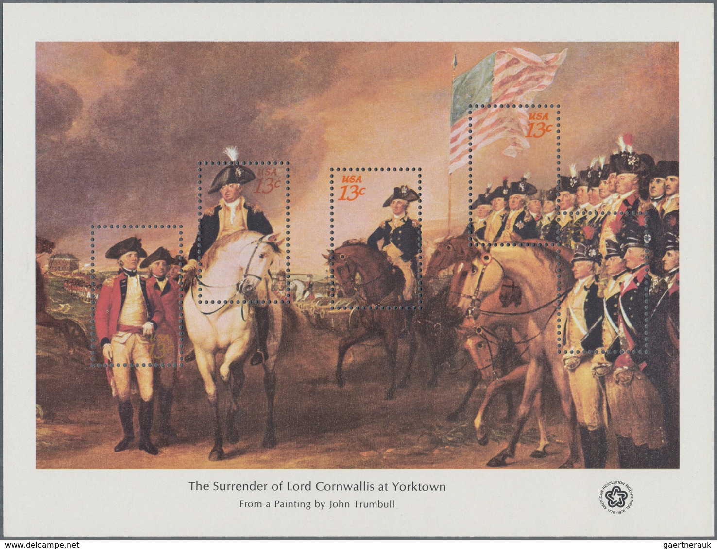 Vereinigte Staaten Von Amerika: 1976, American Revolution Bicentennial, 900 X Michel Block 12-15 Min - Lettres & Documents