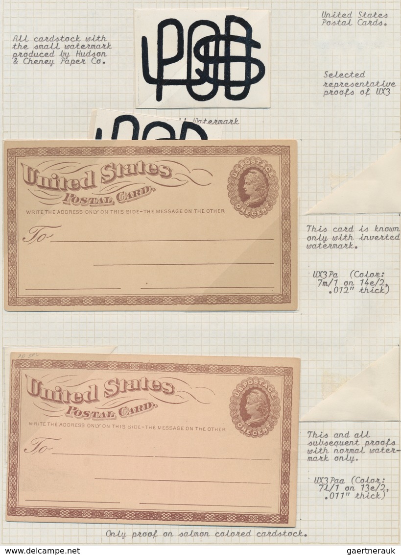 Vereinigte Staaten Von Amerika - Ganzsachen: 1873 Album With Ca. 70 Unused And Used Postal Stationer - Autres & Non Classés
