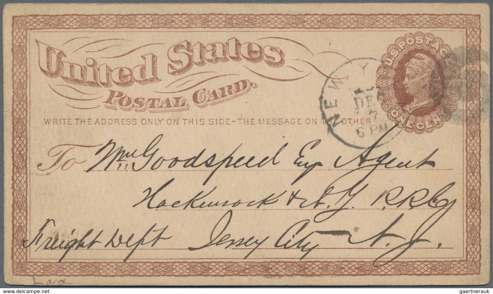 Vereinigte Staaten von Amerika - Ganzsachen: starting 1873 research lot from secialized collector of