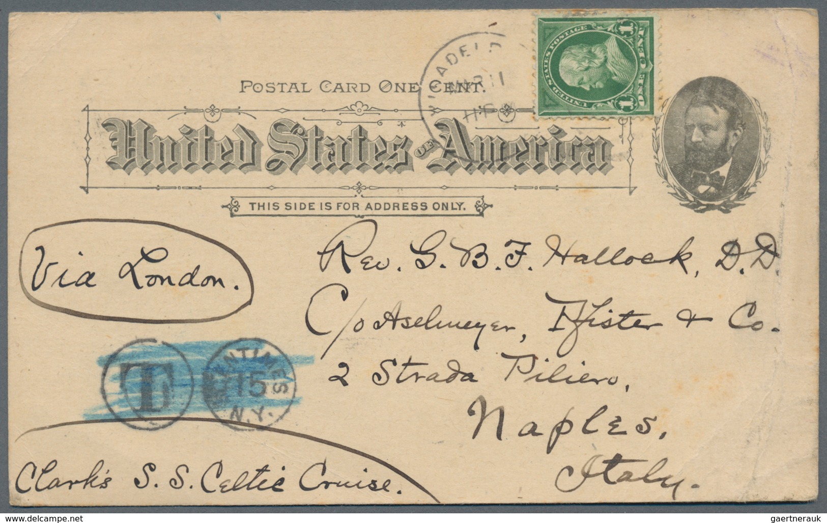 Vereinigte Staaten von Amerika - Ganzsachen: 1875/98 research holding from a specialized collector o