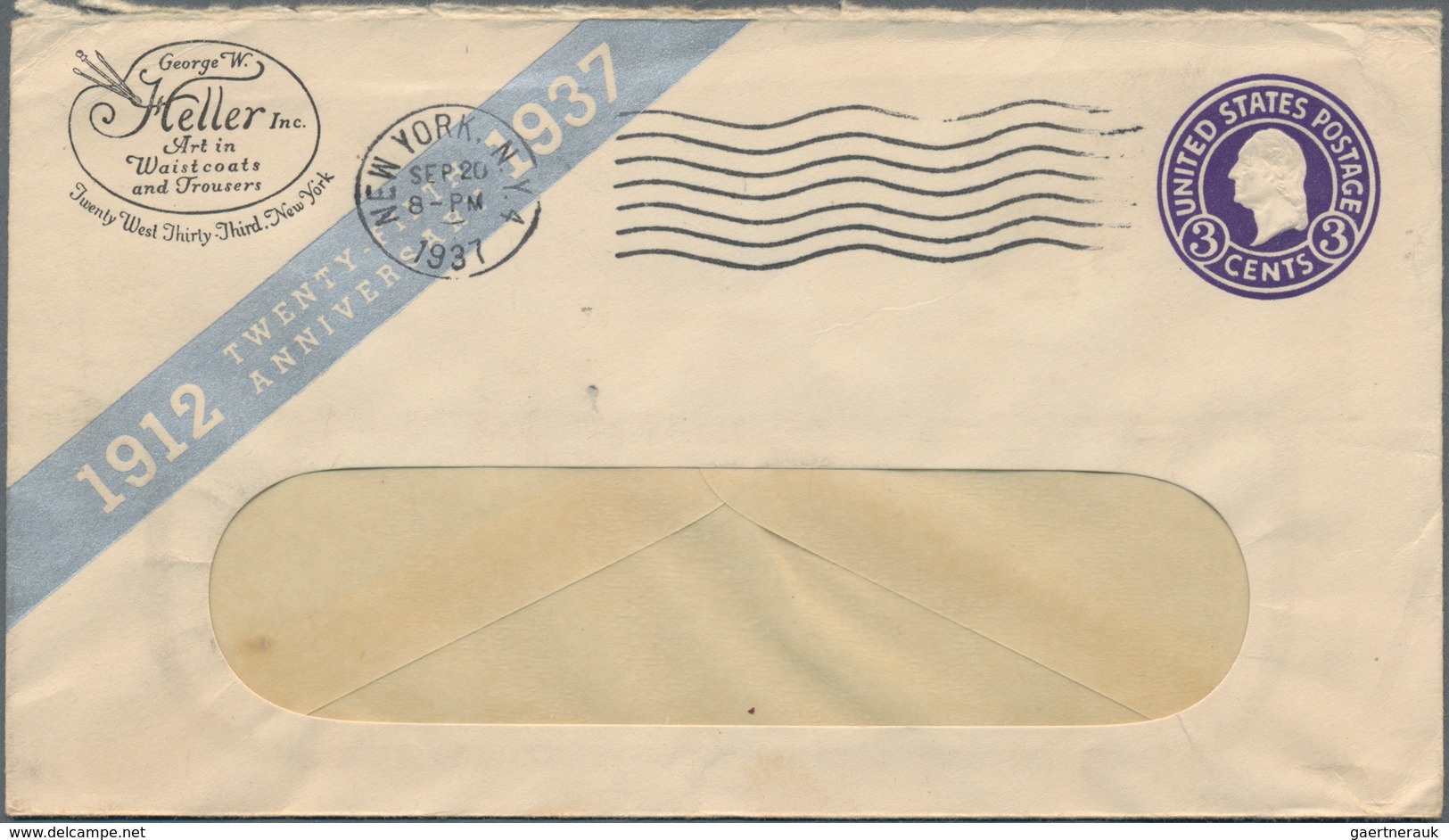 Vereinigte Staaten Von Amerika - Ganzsachen: 1917/49 Ca. 600 Commercially Used Postal Stationery Env - Andere & Zonder Classificatie