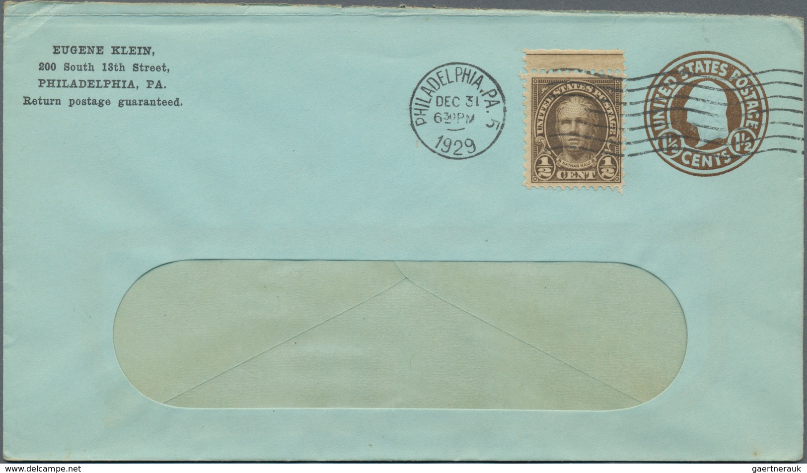 Vereinigte Staaten Von Amerika - Ganzsachen: 1917/49 Ca. 600 Commercially Used Postal Stationery Env - Otros & Sin Clasificación