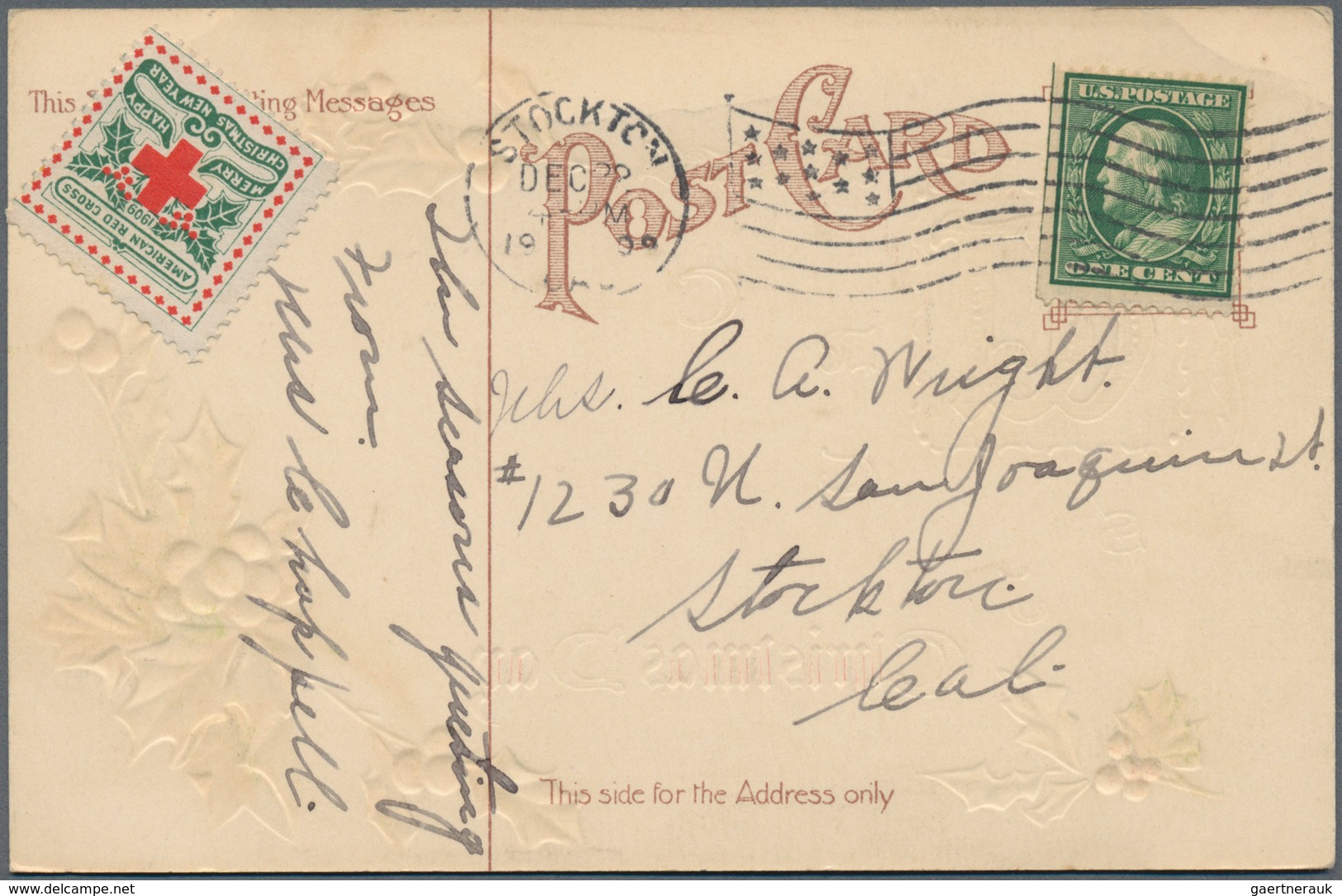 Vereinigte Staaten Von Amerika - Stempel: 1895/1943 Ca. 150 Letters, Cards, Picture-postcards And Po - Marcofilia
