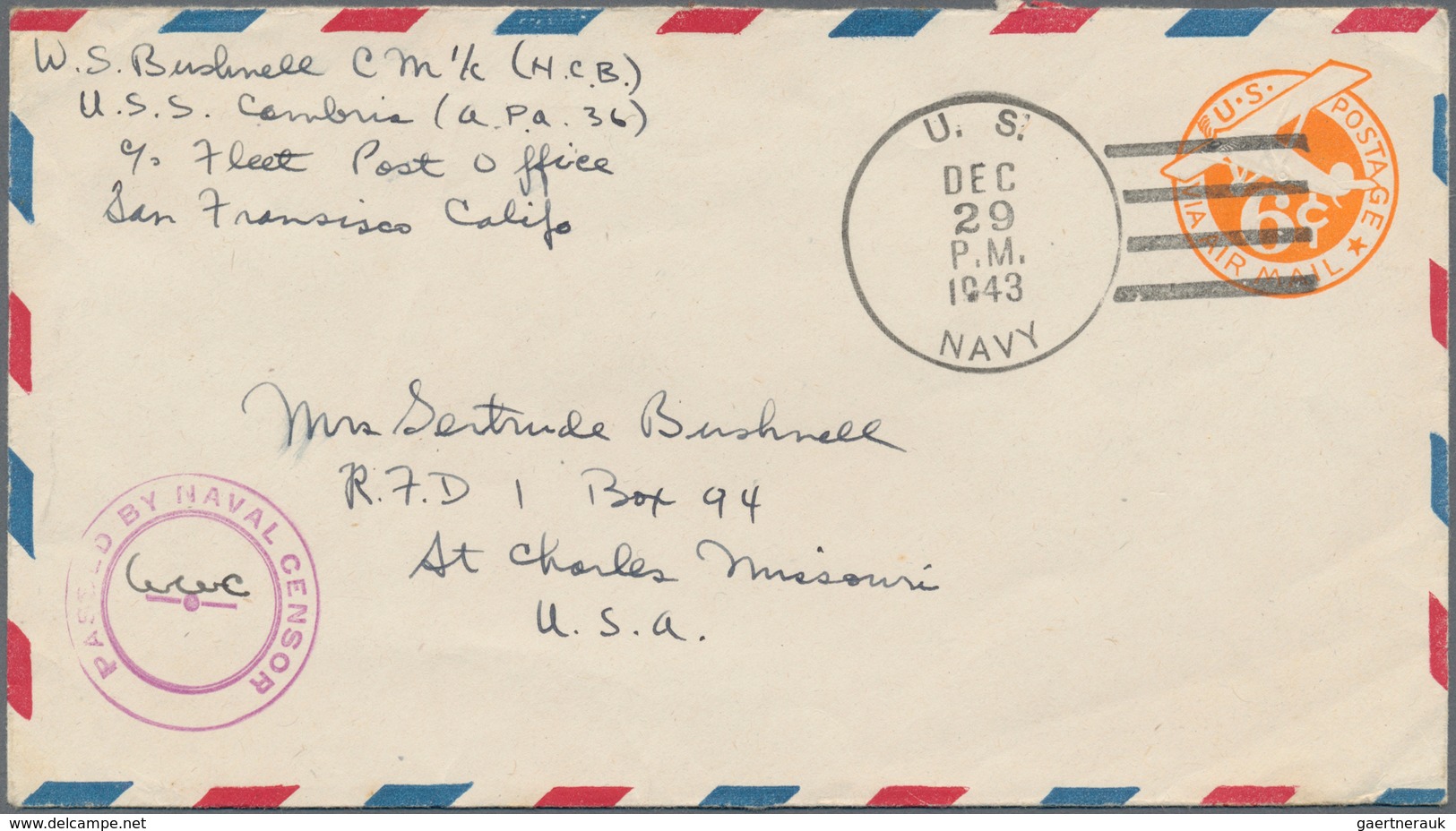 Vereinigte Staaten Von Amerika - Militärpost / Feldpost: 1942/1960 Ca., Collection With More Than 40 - Sonstige & Ohne Zuordnung