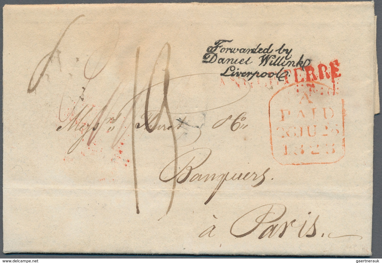 Vereinigte Staaten Von Amerika - Transatlantik-Mail: 1840's-1860's Ca.: Collection Of 15 Stampless C - Autres & Non Classés