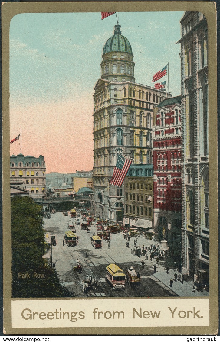 Vereinigte Staaten Von Amerika - Besonderheiten: 1900/1920, Box With More Then 100 Historical Postca - Andere & Zonder Classificatie