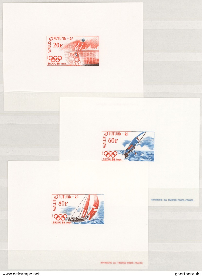 Wallis- und Futuna-Inseln: 1978/1997, special lot with more than 500 épreuves de luxe sorted in five