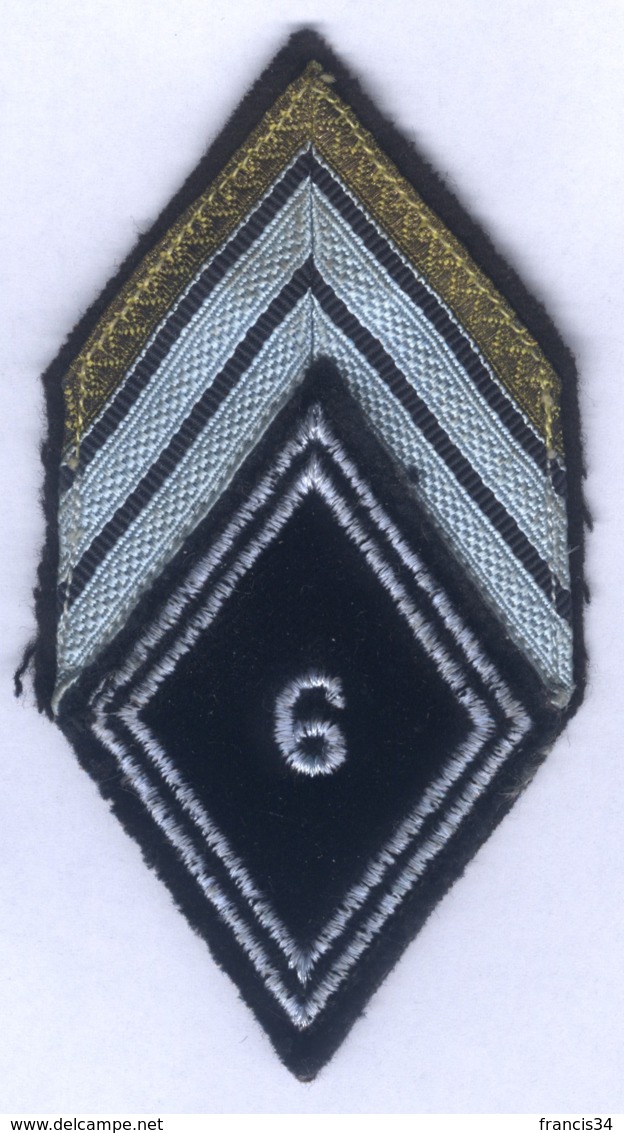 Insigne Losange De Bras + Galons De Caporal De La 6e Compagnie De Commandement Et De Transmissions - Patches