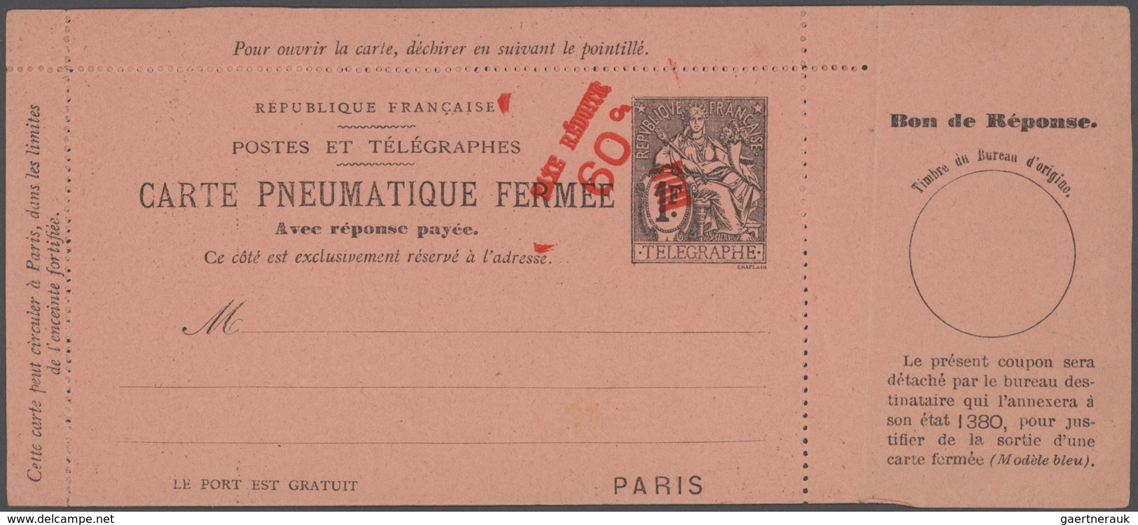 Alle Welt: 1872-1995 accumulation of ca. 960 unused, CTO-used and commercially used postal stationer