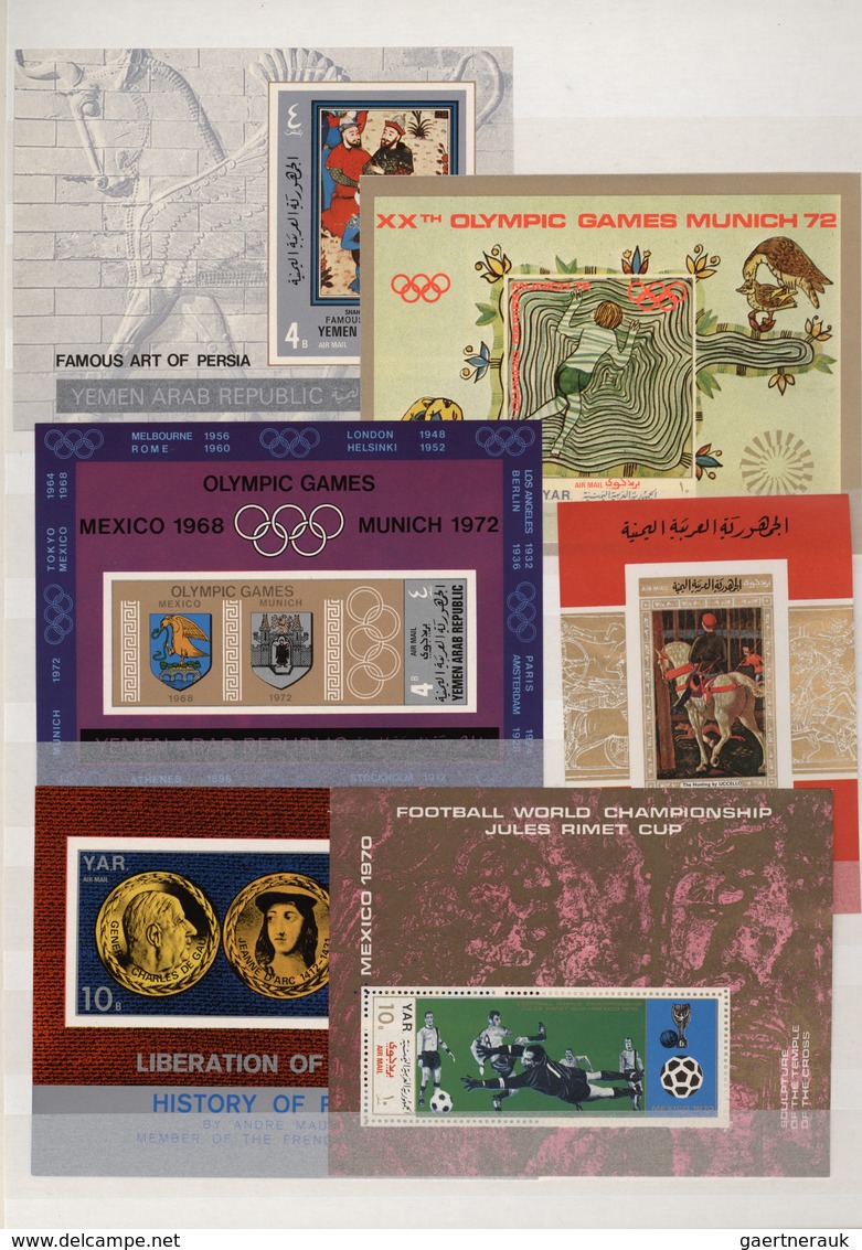 Alle Welt: 1966/1972, ten similar collections of only complete MNH issues in a well filled stockbook