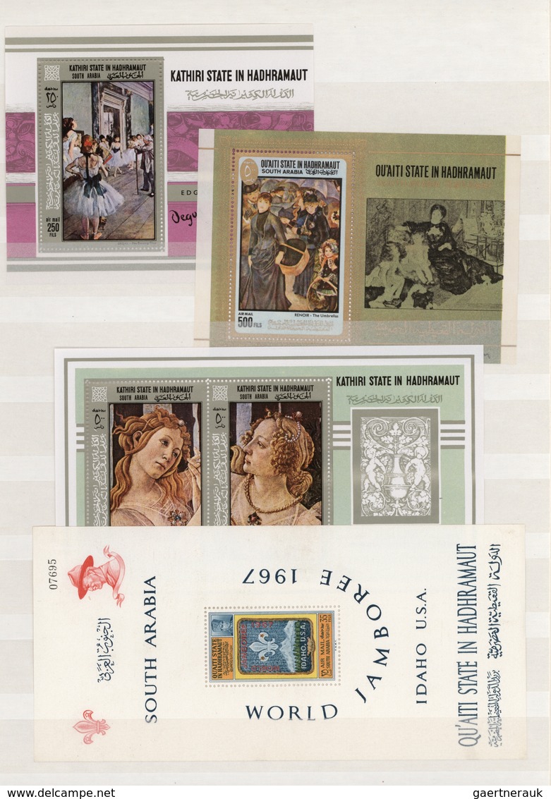 Alle Welt: 1966/1972, ten similar collections of only complete MNH issues in a well filled stockbook