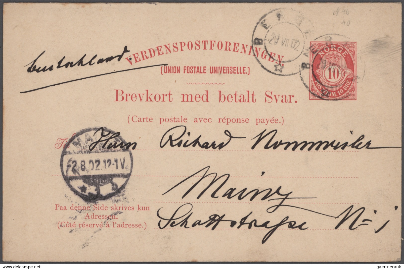 Alle Welt: 1880/1960 (ca.), collection of apprx. 1.350 used/unused stationeries Europe/Overseas in s