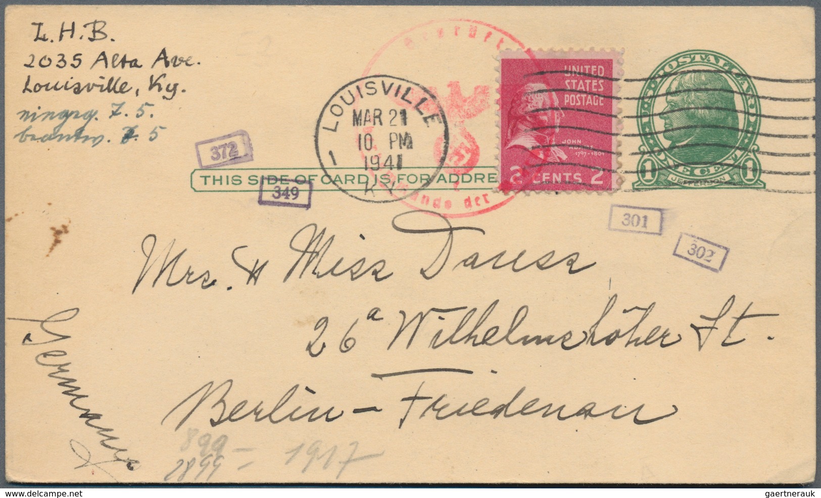 Alle Welt: 1939/73, holding of about 340 letters, cards, picture-postcards, wrappers, a telegram and