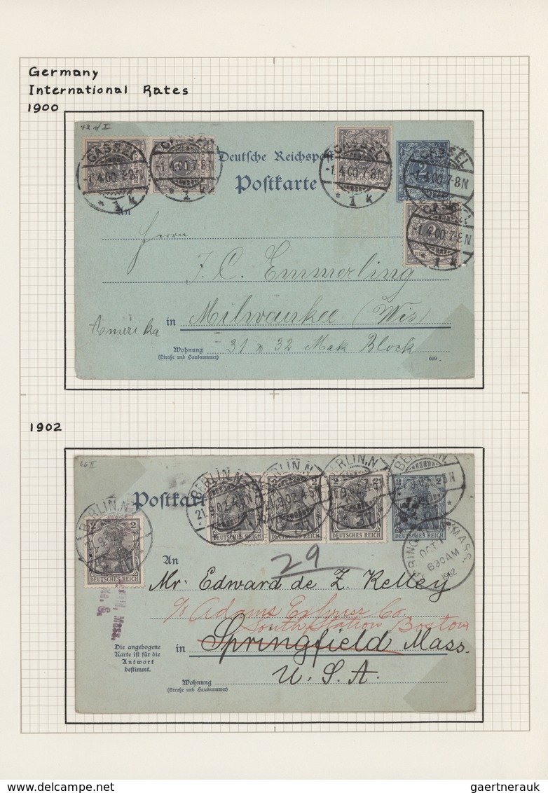 Alle Welt: 1880/1960 (ca.), Extraordinary Collection Of Apprx. 135 Uprated Stationeries "TWINS" (wit - Verzamelingen (zonder Album)