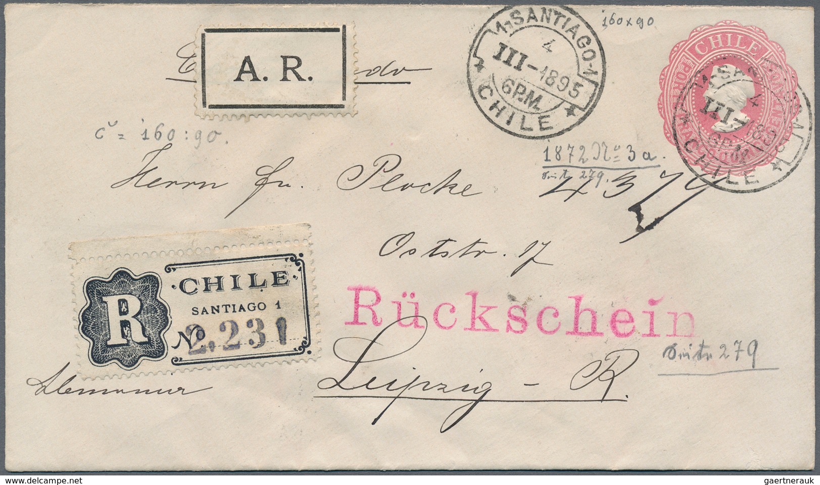 Alle Welt: 1880/1995 (ca.) Holding Of Ca. 870 Unused/CTO-used And Used Postal Stationeries, Incl. Po - Collections (sans Albums)