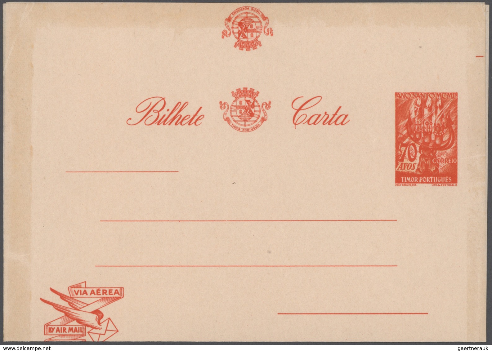 Alle Welt: 1944/78, Accumulation Of Ca. 200 Unused, CTO-used And Used Postal Stationery Airgrams, In - Collections (sans Albums)