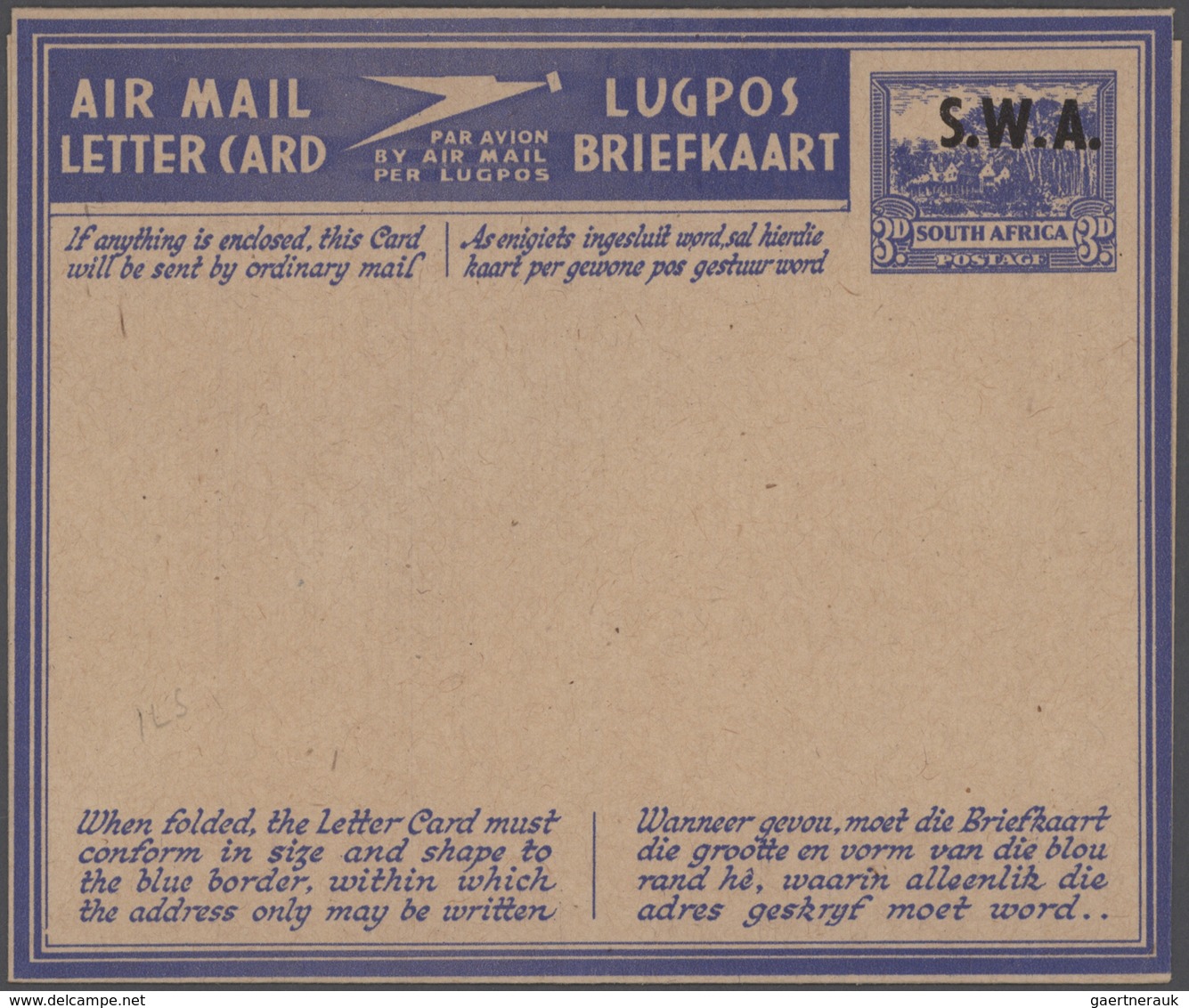 Alle Welt: 1944/78, accumulation of ca. 200 unused, CTO-used and used postal stationery airgrams, in