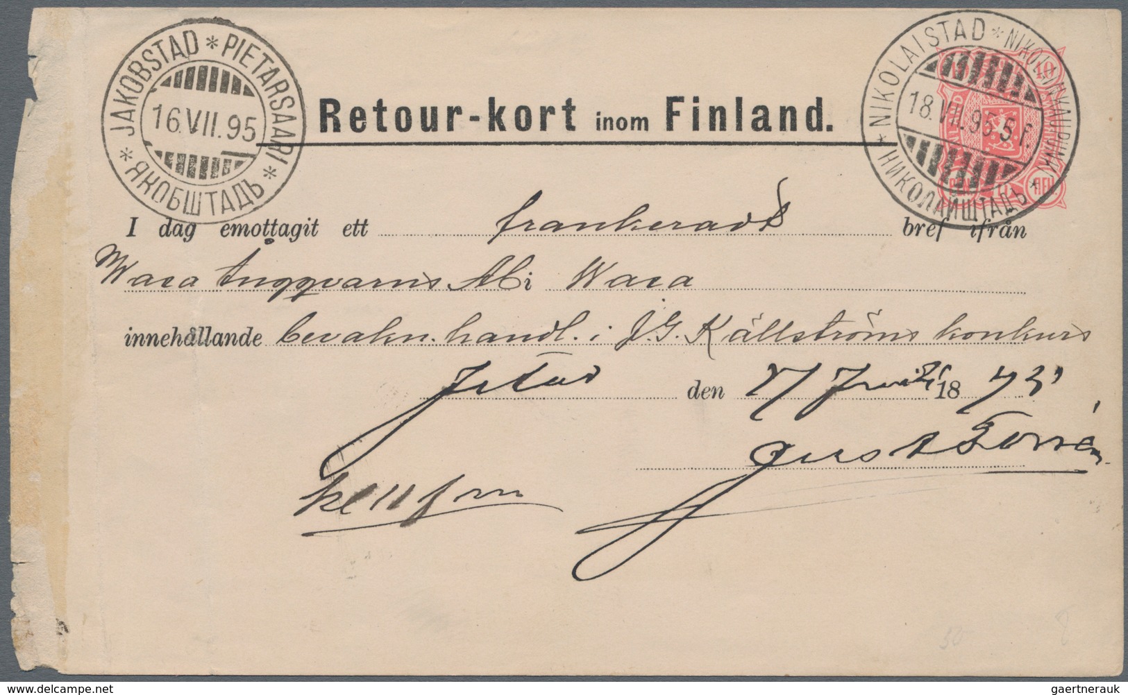 Alle Welt: 1859/2010, Holding Of Ca. 780 Letters, Cards, Parcel Cards, Picture-postcards And Unused - Collections (sans Albums)