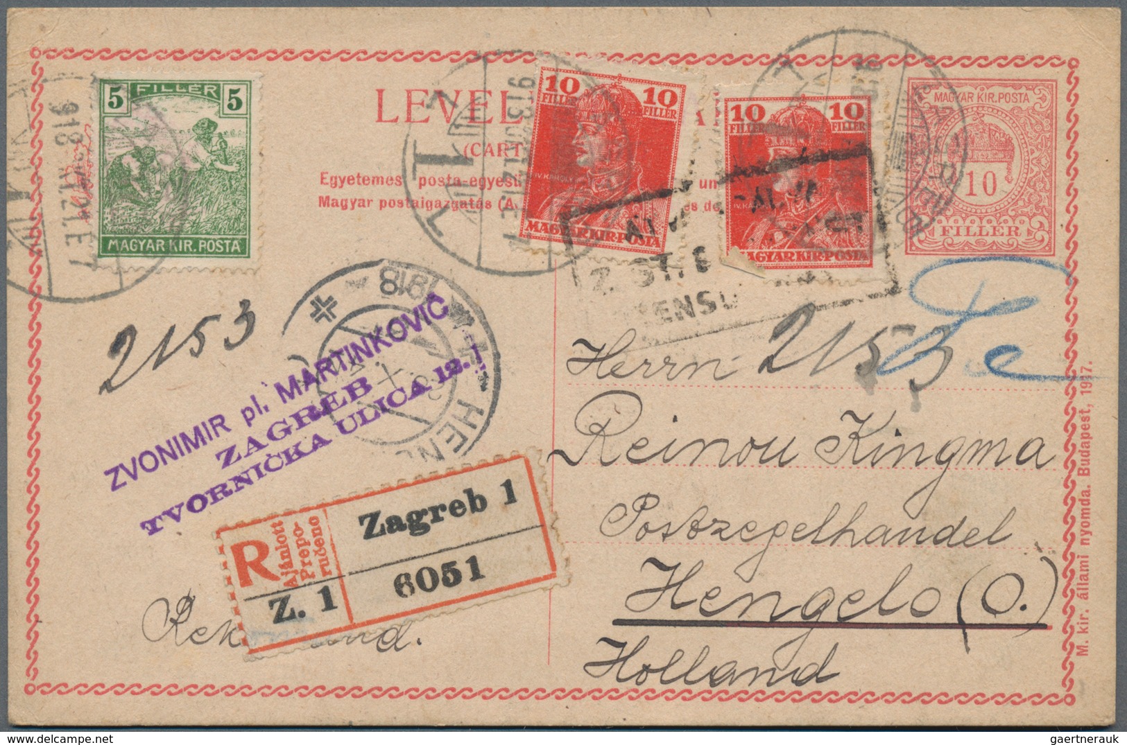 Alle Welt: 1914/45 (ca.), Album With Ca. 140 Covers And Used Postal Stationeries (postal Stationery - Sammlungen (ohne Album)