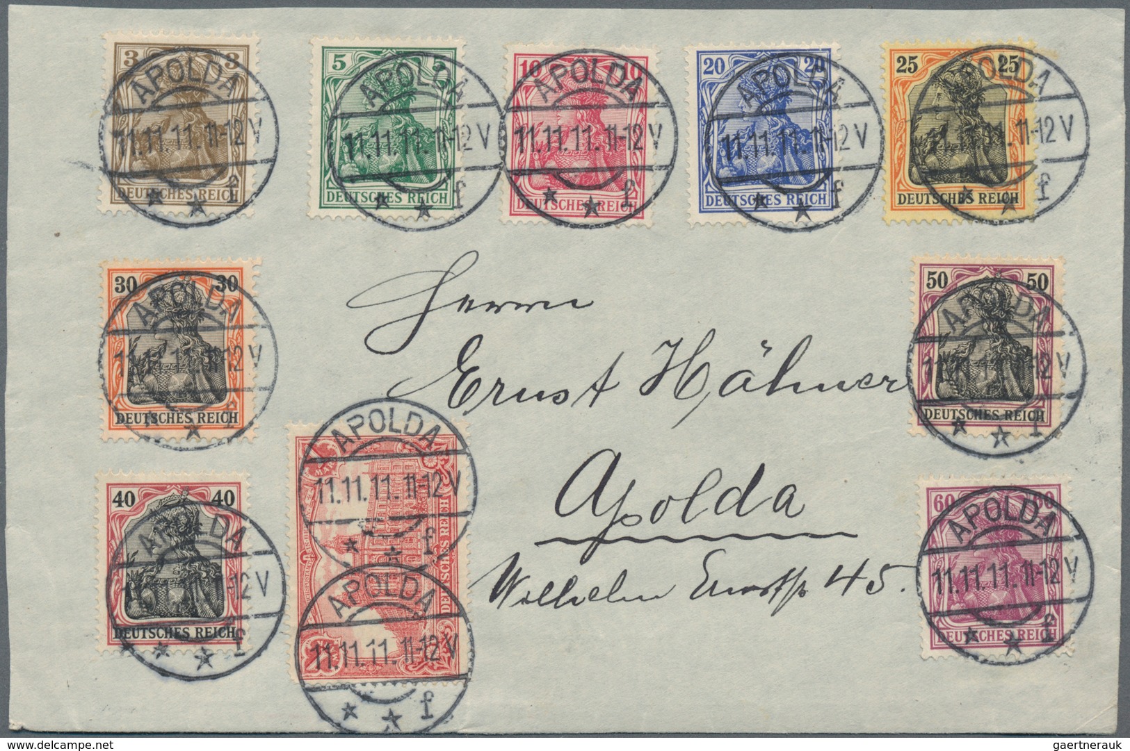 Alle Welt: 1880/1955, Collection Of Apprx. 110 Covers/cards/used Stationeries, Incl. Several Interes - Collections (sans Albums)