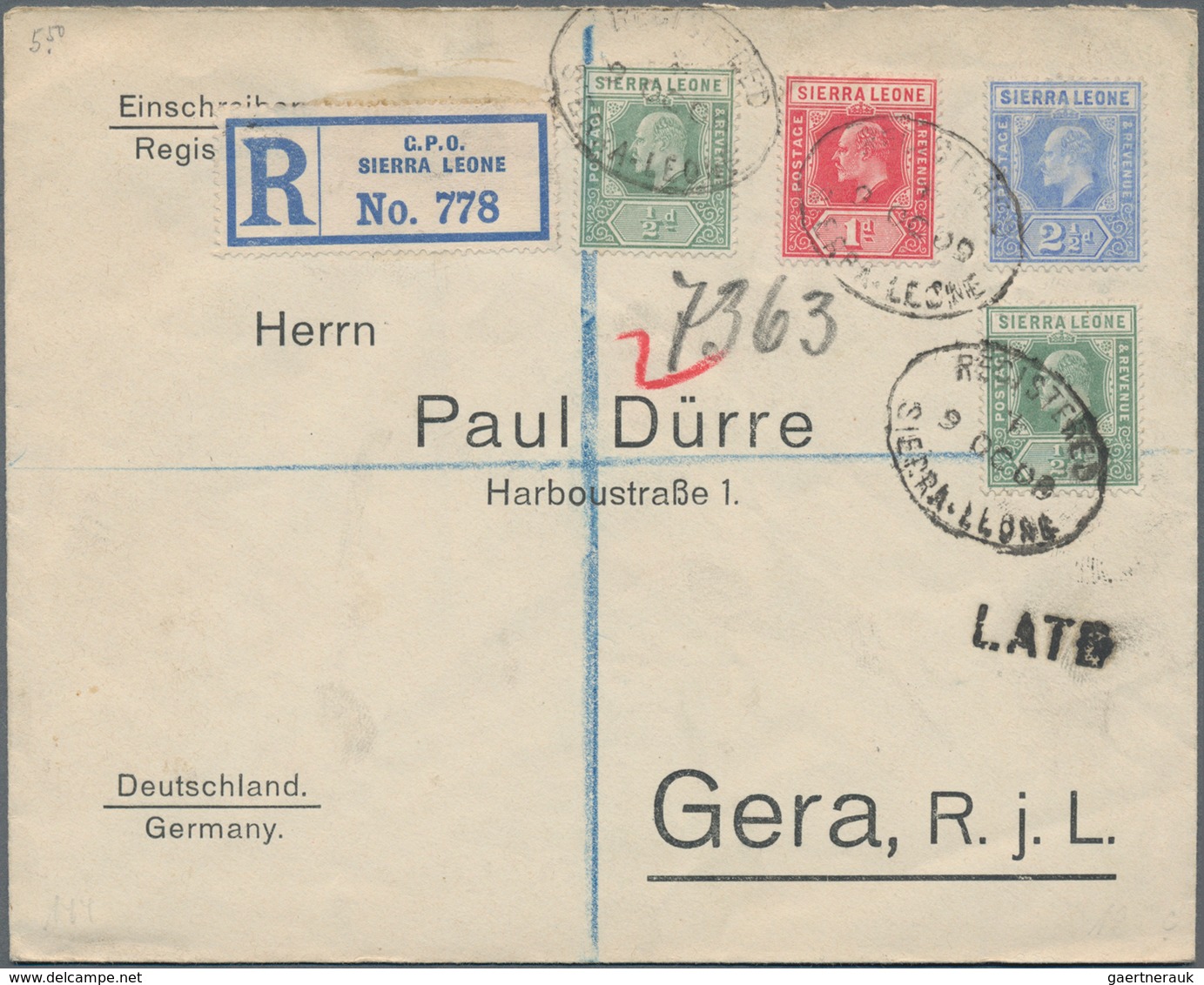 Alle Welt: 1890/1950 (ca.), Assortment Of Apprx. 60 Covers/cards/stationeries, Comprising E.g. Briti - Colecciones (sin álbumes)