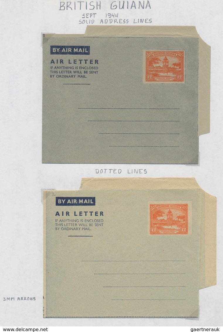 Alle Welt: 1943/80 Collection Of Ca. 160 Unused Airgrams Incl. Some Unused Forms, Represented Are Th - Verzamelingen (zonder Album)