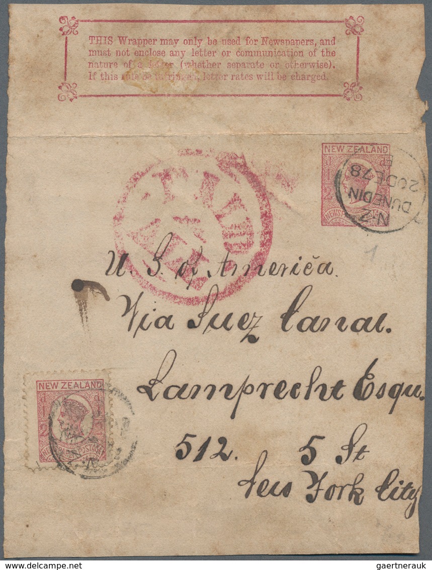 Alle Welt: 1880-1920 (ca.) Album With Ca. 180 Unused And Commercially Used Wrappers, Many Differenti - Colecciones (sin álbumes)