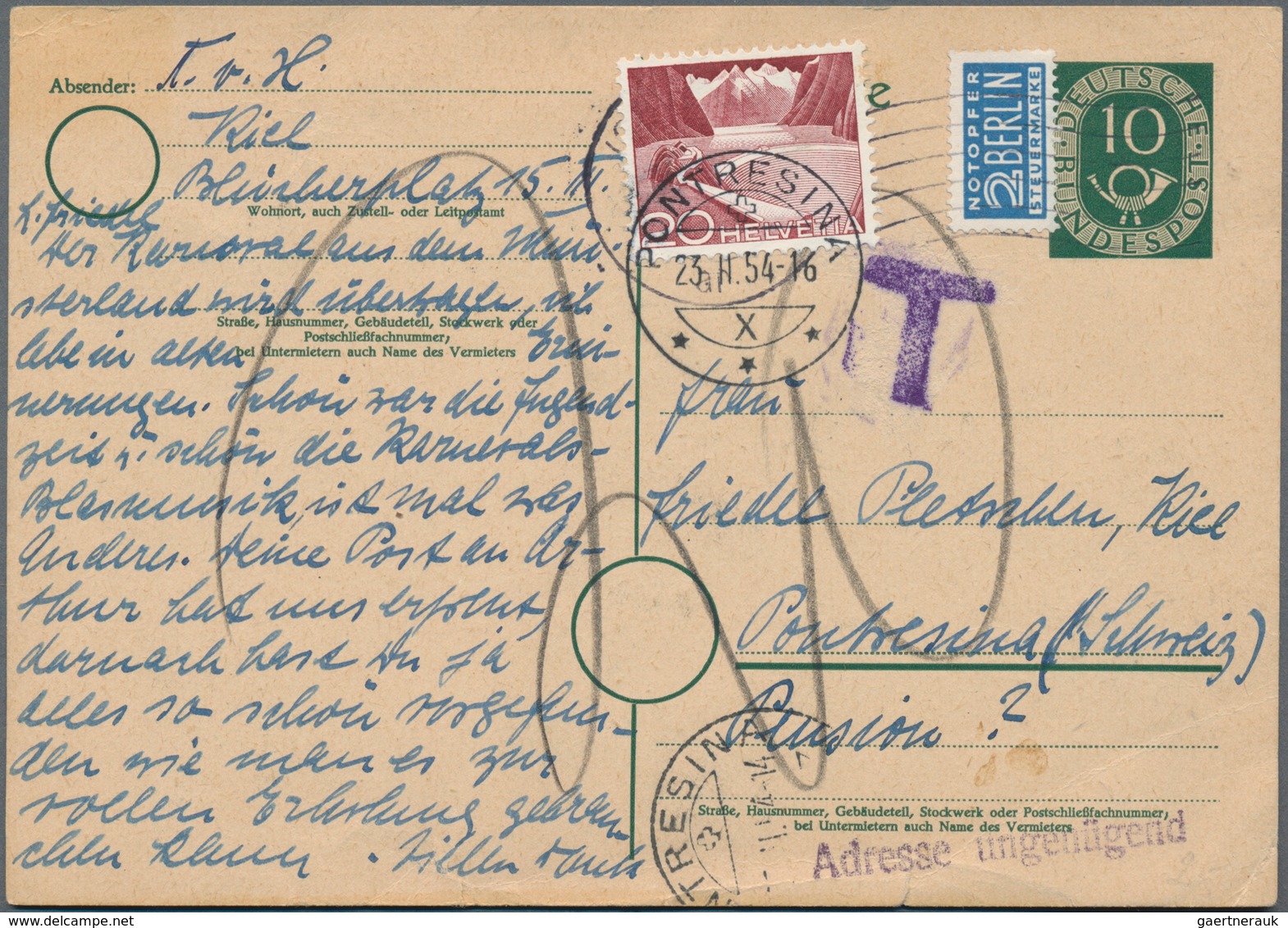 Alle Welt: 1897/2007, Insufficiently Paid Mail, Collection Of Apprx. 90 Covers/cards, Mainly Europe - Verzamelingen (zonder Album)