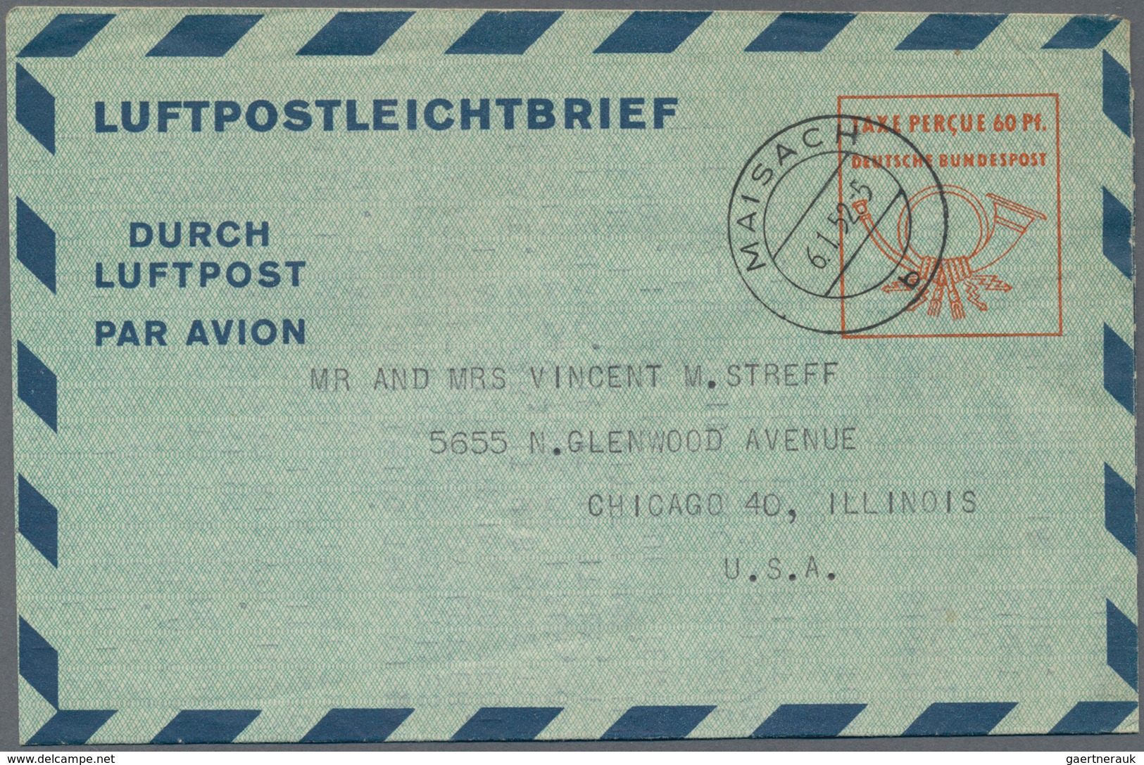 Alle Welt: 1950/2007 (ca.), Holding Of Apprx. 290 Almost Exclusively Used Aerogrammes/airlettersheet - Verzamelingen (zonder Album)