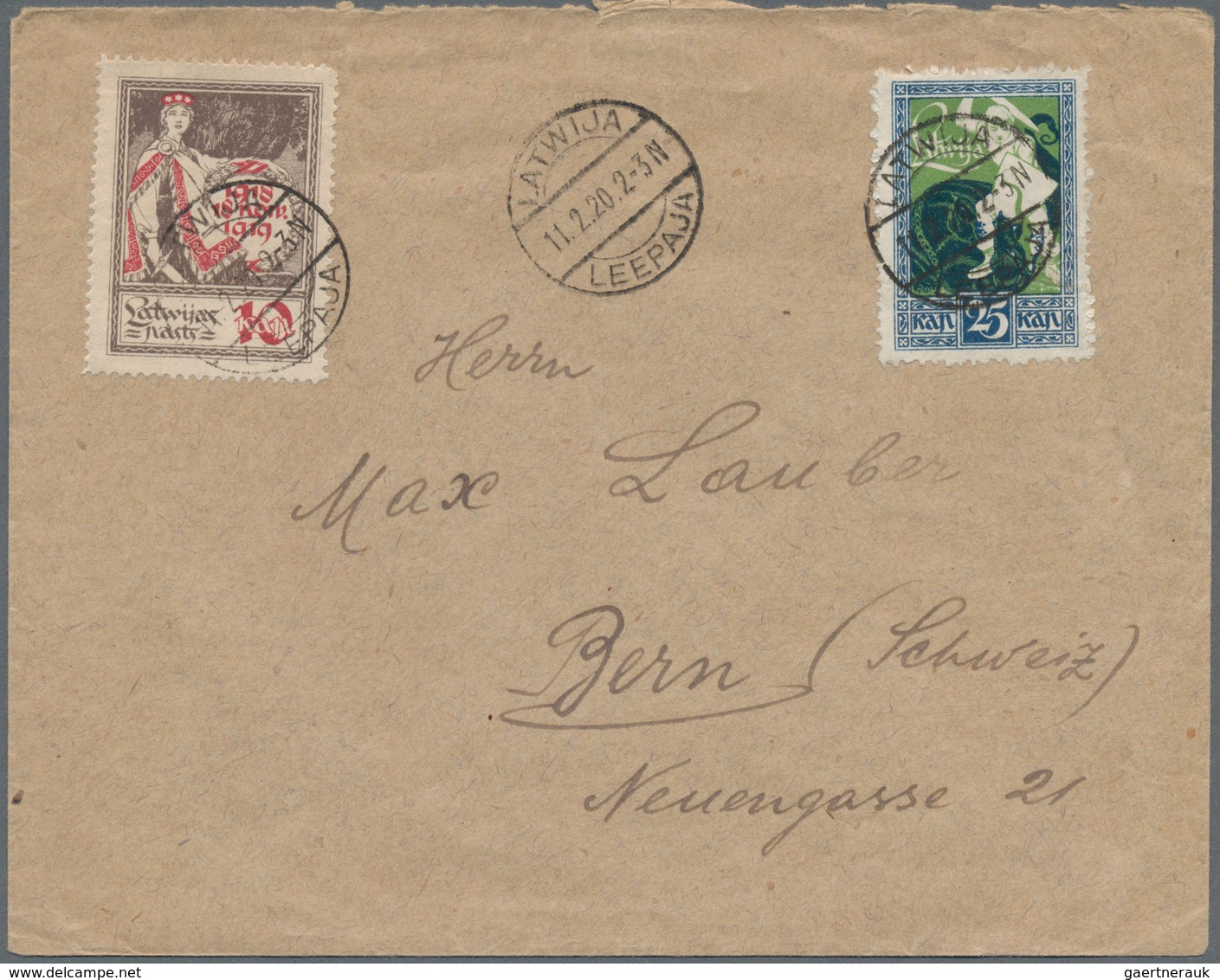 Alle Welt: 1860/1943 (ca.), Lot Of Seven Entires Incl. German States, German East Africa, French Equ - Sammlungen (ohne Album)