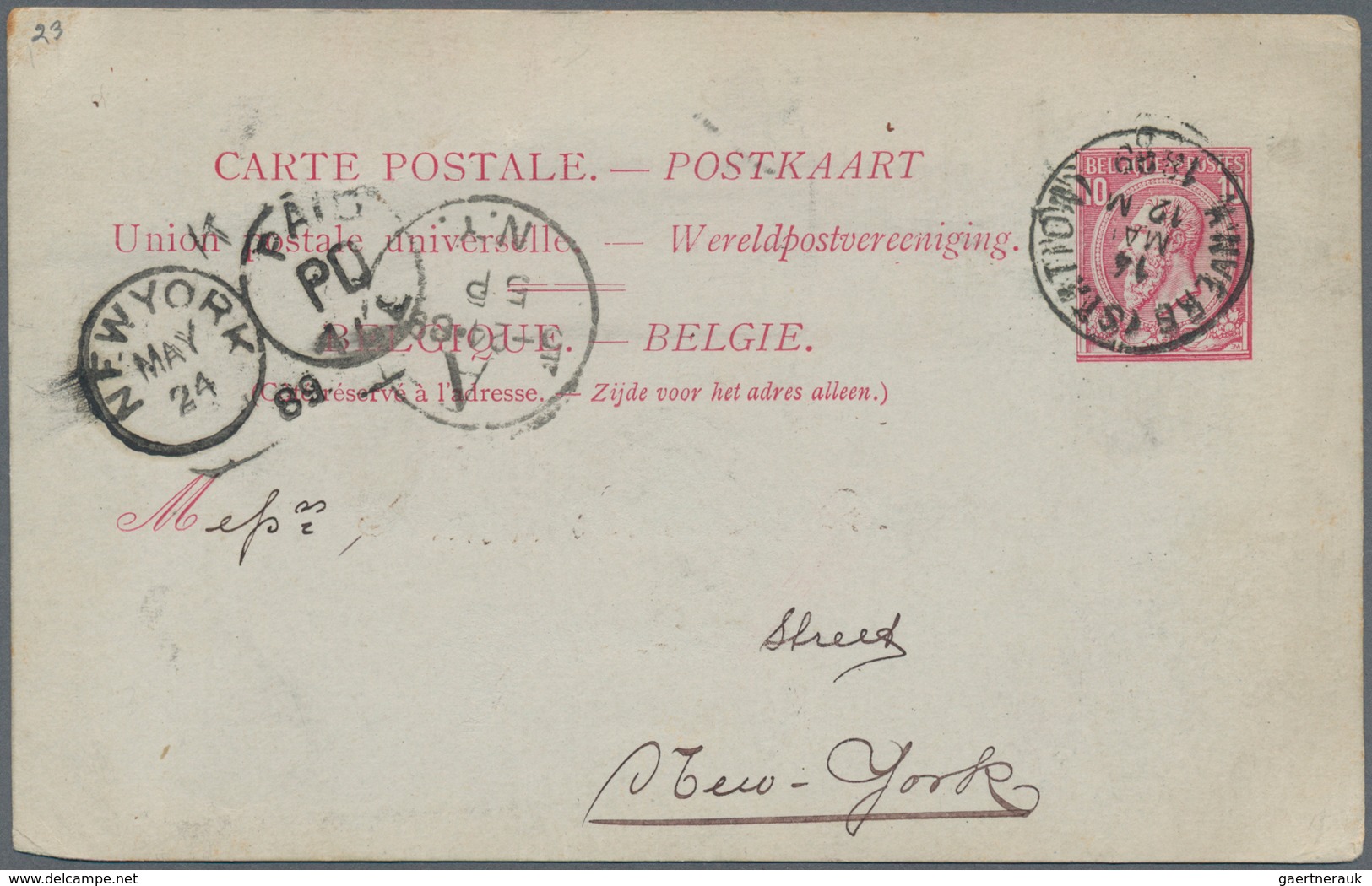 Alle Welt - Ganzsachen: 1882/1919 Postal stationary collection with post-historical background, abou