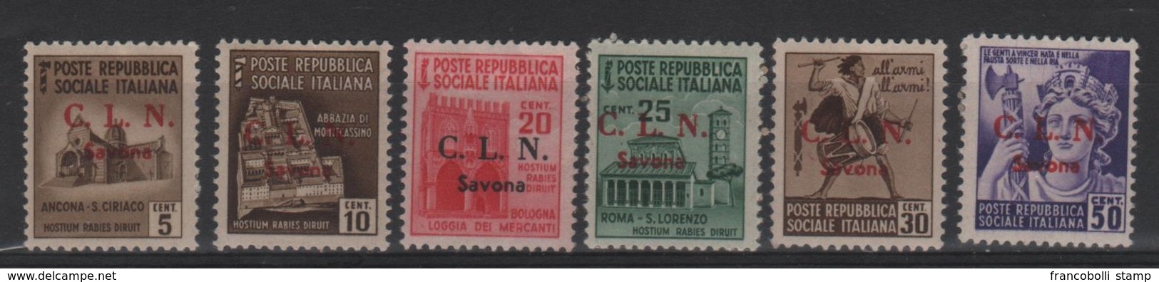 1945 C.L.N. Savona Lotto - Centraal Comité Van Het Nationaal Verzet (CLN)