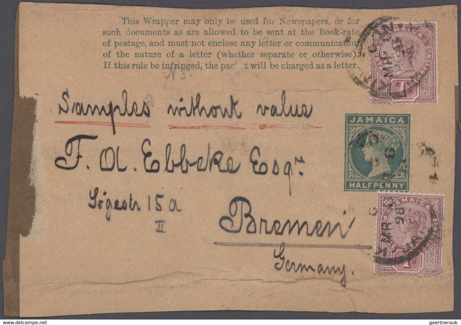 Übersee: 1898/1990(ca.), A Lot With More Than 700 Mostly Used Covers Mainly From Various African Cou - Andere & Zonder Classificatie