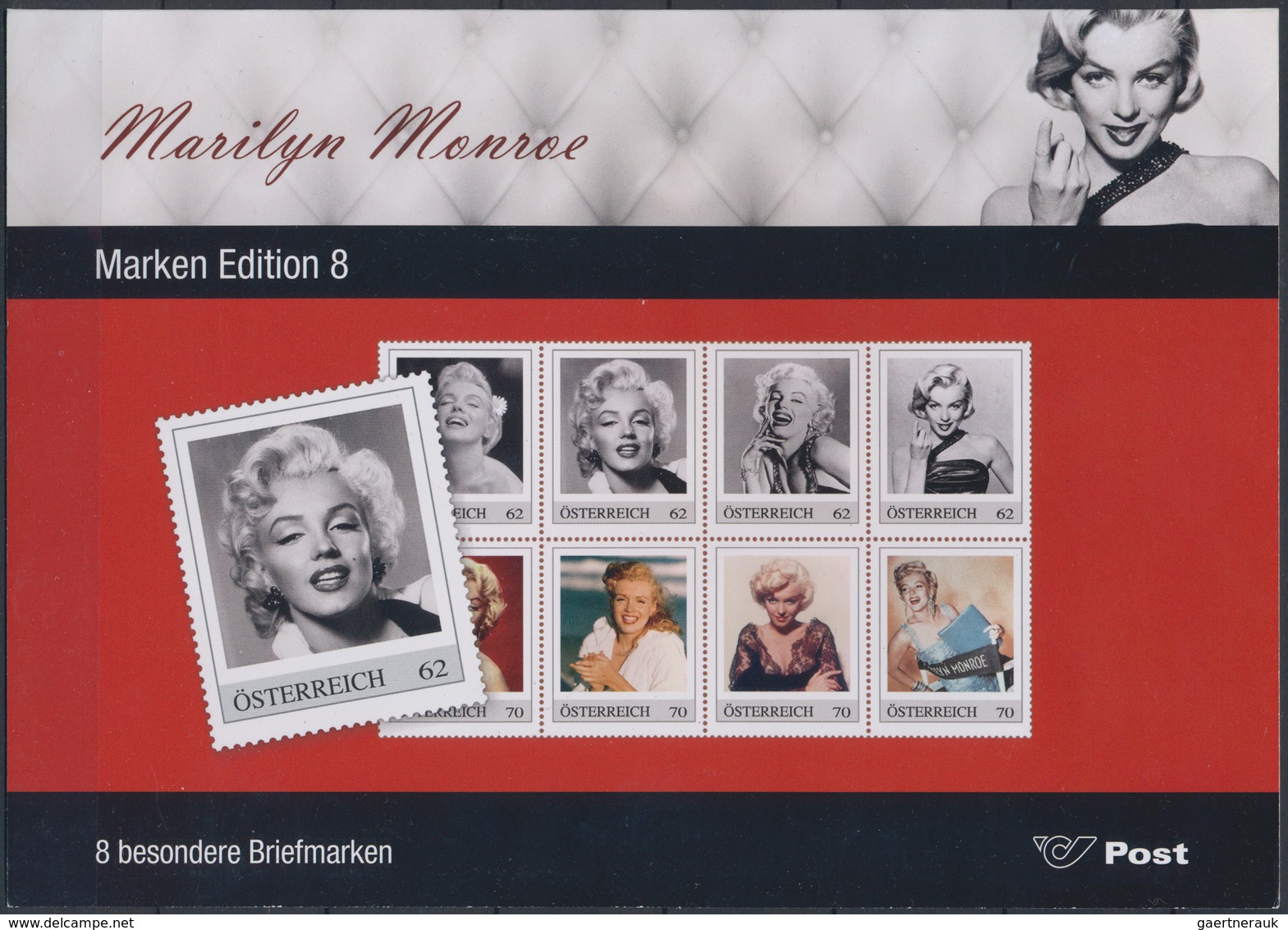 Übersee: 2015/1917 (ca.), MARILYN MONROE, Beautiful Collection Of More Than 100 Souvenir Sheets And - Autres & Non Classés