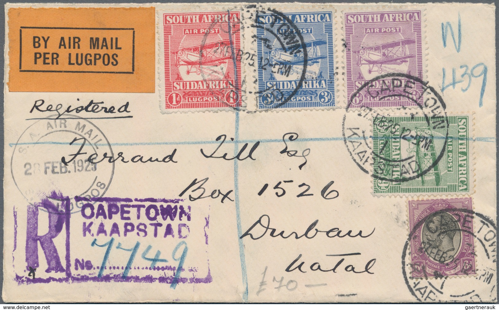 Afrika: 1911-1940's: Group Of 20 Airmail Covers From (many) Or To (Few) Africa, British Mostly, Incl - Africa (Other)