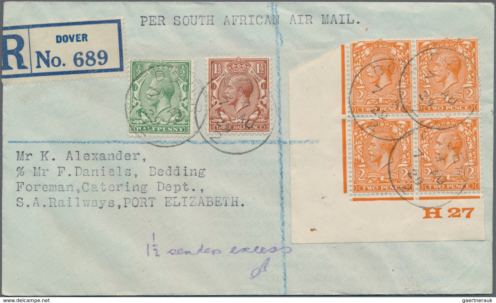 Afrika: 1911-1940's: Group Of 20 Airmail Covers From (many) Or To (Few) Africa, British Mostly, Incl - Altri - Africa