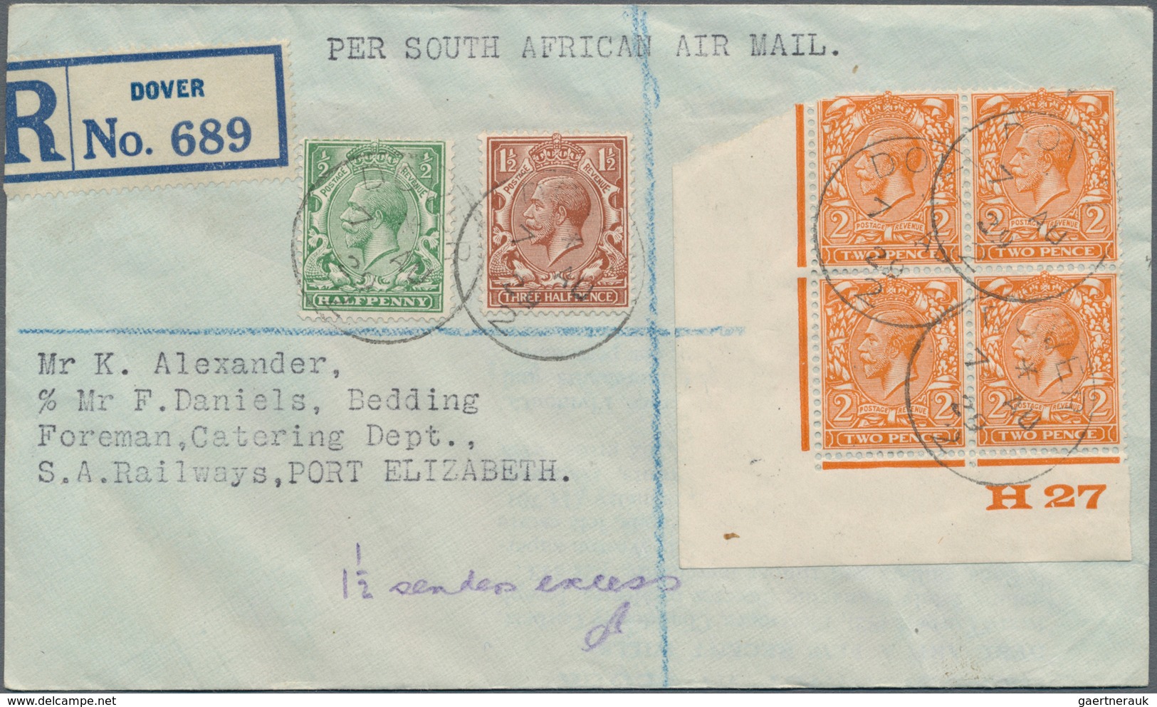 Afrika: 1911-1940's: Group Of 20 Airmail Covers From (many) Or To (Few) Africa, British Mostly, Incl - Africa (Varia)